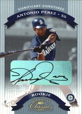2002 (MARINERS) Donruss Classics Significant Signatures #112 Antonio Perez 
