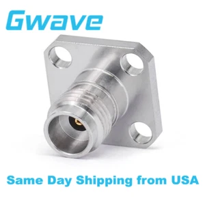 2.4mm Female Connector Field Replaceable with 4 Hole Flange,Pin Dia 0.3mm,50GHz - Picture 1 of 4