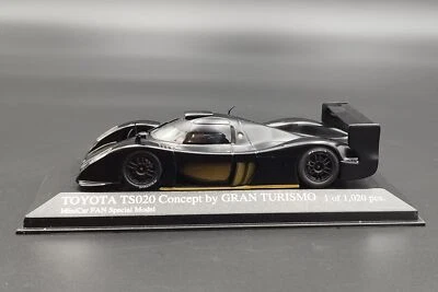 1:43 Toyota TS020 Concept by Gran Turismo FAN Model Matte Black Minichamps - Immagine 1 di 4
