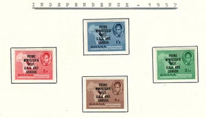 GHANA Very Fine Mint Overprinted Stamps Hinged on list  - Picture 1 of 1