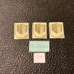 1977 Scott #1584 - ( 3 )TO CAST A FREE BALLOT...Americana Series, MNH-S/A Single - Picture 1 of 3