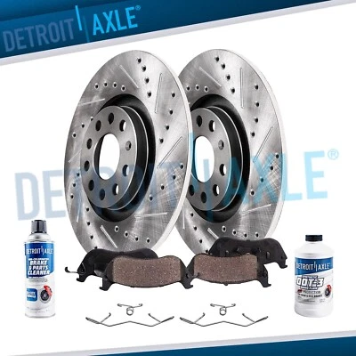 Rotores traseros perforados de 10,71"" almohadillas de cerámica para Audi A3 Ouattro A3 2015 2016 2017 Foto 1 de 4