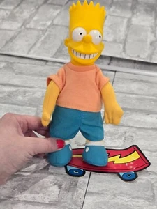 NWT Vintage 1990 Burger King Bart Simpson Plush Hard Head The Simpsons - Picture 1 of 5