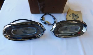NOS OEM GM 1958 Pontiac Back Up Light Lamp Kit Bezels Lenses Bonneville - Bild 1 von 12