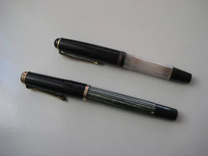2x Füller / Füllfederhalter u.a. Pelikan 400 mit 14K 585 Gold Feder aus Sammlung - Bild 1 von 7