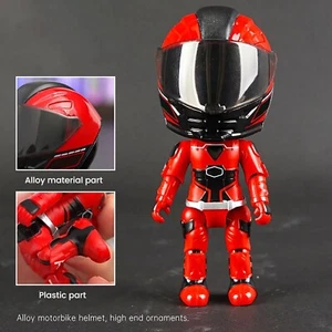 Motorcycle Action Figure with Movable Joints - Alloy Collectible Toy for Kids - Picture 1 of 11
