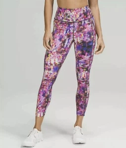 NUEVO CON ETIQUETAS Lululemon Seawheeze Rápido Libre HR Apretado 25” Flash Floral Multi Talla 4 - Imagen 1 de 4