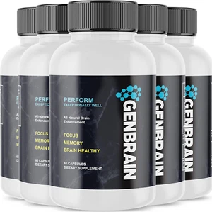 (5 Pack Genbrain Brain Supplement Pills Genbrain Focus Memory Brain Health Adva - Picture 1 of 11