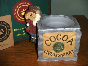Boyds Bears Votive 2003 ~1E  SCOOP ELFBEARY...HEAPING SPOONFULL~  - Picture 1 of 10