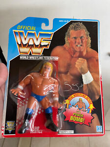 Hasbro WWF WWE Sid Justice Wrestling Figure 1991 Mounted on Card New! 