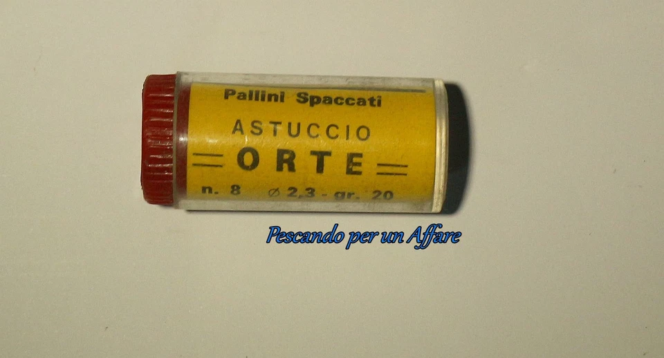 ASTUCCIO ORTE pallini spaccati in piombo tenero,si applica con le dita,gr.20 - Immagine 1 di 1
