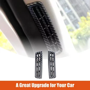 ABS Carbon Style Car A-Pillar Air Vent Trim For Hyundai Tucson Santa Cruz 2022+ - Picture 1 of 12