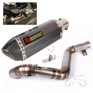 Modified Exhaust Mid Link Pipe Tail Muffler 370mm Slip for DUKE 390 200 2012-16 - Bild 1 von 12