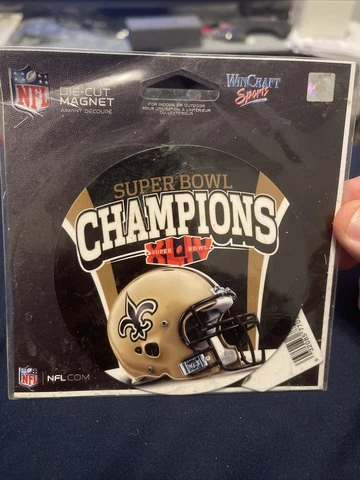 New Orleans Saints Superbowl XLIV Die Cut Magnet NFL 5x5” Cover