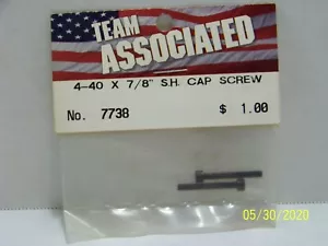 VINTAGE TEAM ASSOCIATED 7738 4-40 x 7/8" SOCKET. HEAD CAP SCREWS - Picture 1 of 1