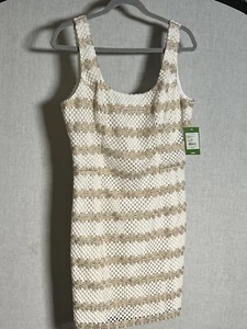 NWT Lilly Pulitzer Meredith Shift Lotty Daisy Lace Gold Metallic- $378- 10 - Picture 1 of 10