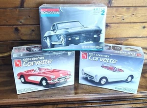 Set Of 3 New Wrapped Box Corvette Model Cars - Picture 1 of 6