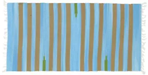 Knallbunter Kelim Teppich 60x120 Handgewebt Mehrfarbig Gestreift Handarbeit 5 - Bild 1 von 5