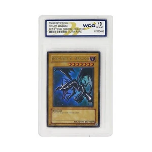 Yu-Gi-Oh Red-Eyes Black Dragon Card 2003 SDJ #001 - WCG 10 GEM MT  - Picture 1 of 4