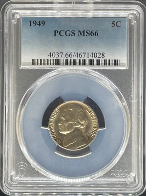 1949 Jefferson Nickel MS66 PCGS (#PA46714028) - Image 1 of 2