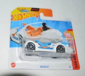 HOT WHEELS 2024 THEN AND NOW 5/10 - DEORA III PEARL WHITE ON A SHORT CARD - Picture 1 of 5