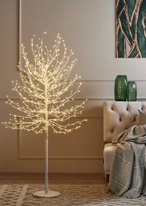 5/6.8 Ft H Micro Dot White/Black LED Christmas Tree In/Outdoor Living Room Decor - Picture 1 of 13