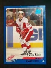 Niklas Kronwall 2003-04 Topps Traded Rookie RC Blue Card #TT107 Serial #d /500