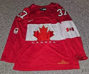 Patrice Bergeron Team Canada Nike 2014 Sochi Olympics Hockey Jersey: Men's XXL - Picture 1 of 11