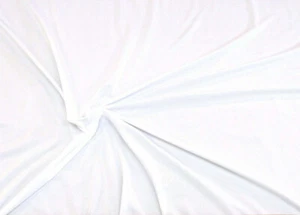 Fabric Light Weight Polyester Spandex 4 way stretch White LY785 - Picture 1 of 1