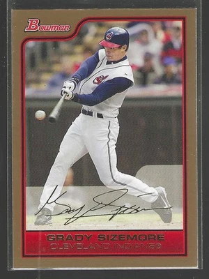 Grady Sizemore 2006 Bowman Gold Card# 52 - Image 1 of 4