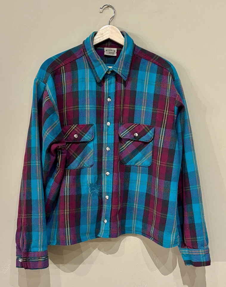 Five Brothers Flannel Shirt Men, Vintage 70s/80s, Made in USA - Image 1 of 4