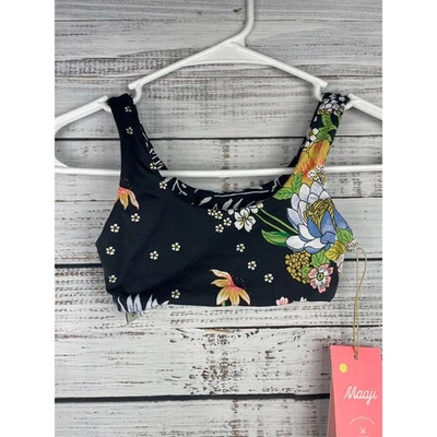 Nuevo bikini Maaji para niñas talla 6 negro margarita floral playa  Foto 1 de 4