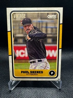 Paul Skenes 2025 Onyx Vintage Béisbol Piratas de Pittsburgh Foto 1 de 2