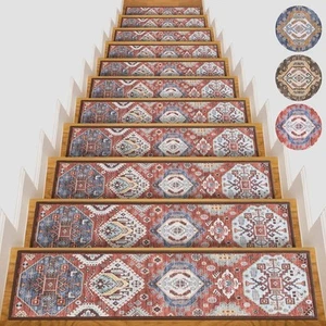 Non-Slip Carpet Stair Treads for Wooden Steps Indoor Set of 15 Pack 8" X 30" - Picture 1 of 8