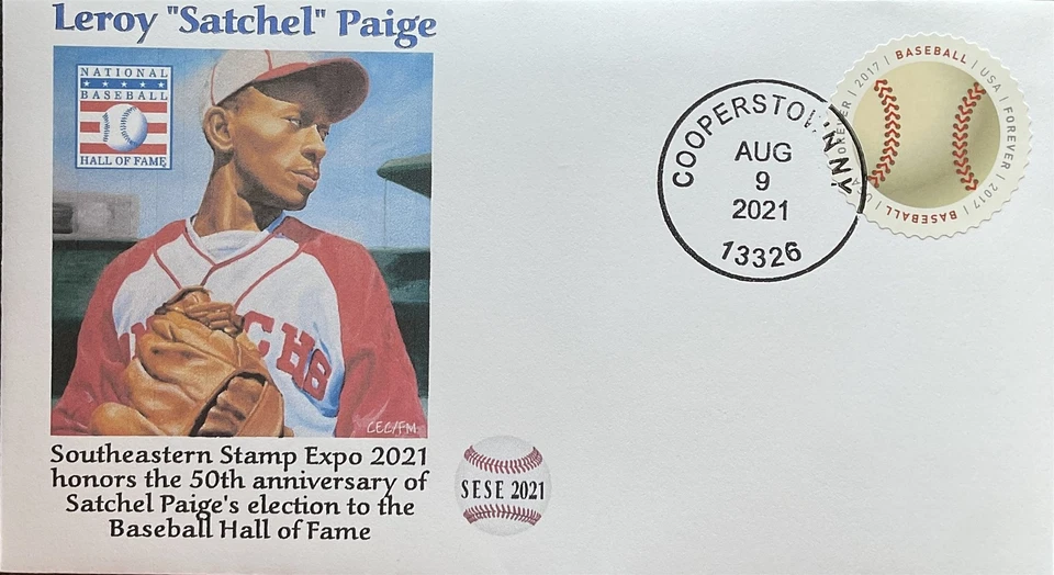 AFDCS Leroy Satchel Paige Baseball Hall of Fame Cooperstown 50th Anniversary  - Image 1 of 1