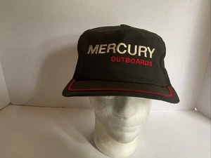 Cappello camionista vintage K Products Mercury pesca fuoribordo barca snapback USA nero - Foto 1 di 8
