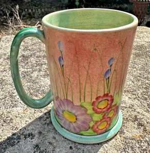 Rare Vintage 1930's E Radford Pottery Art Deco Mug Cup Tankard - Picture 1 of 4
