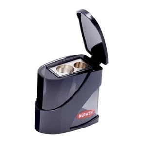 Twin Hole Pencil Sharpener, Black, 11.5mm & 8.25mm - Picture 1 of 8