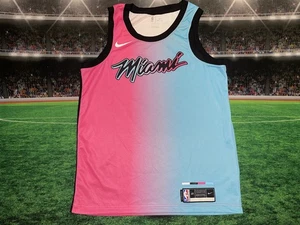Nike Dri-Fit Miami Heat Blank Miami Vice Jersey Mens Swingman Sz Large Preowned - Picture 1 of 10