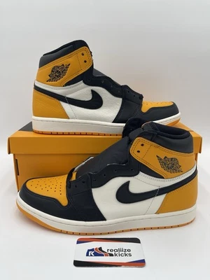 Мужские размер 10,5 - Nike Air Jordan 1 ретро высоты OG такси желтый носок 555088-711 новый! - Изображение 1 из 4