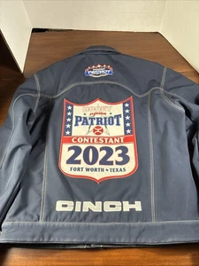 Chaqueta Oficial Rodeo Hooey JR Patriot Contestant 2023 Fort Worth TX Talla Pequeña - Imagen 1 de 13