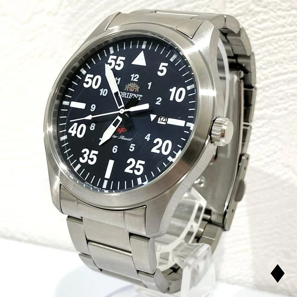 Orient SP UNG2C0A Watch Quartz Date Stainless Steel Silver Case Elite - Image 1 of 4