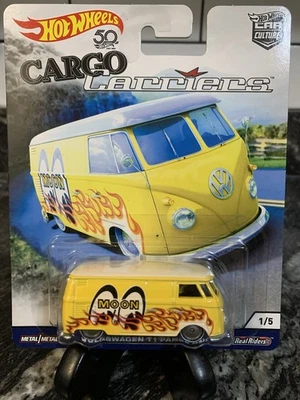 Autobús de panel Hotwheels Cargo Carriers VW T1 X 2. Foto 1 de 3