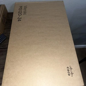 CISCO MERAKI MS120-24P-HW 24 PORT GIGABIT CLOUD MANAGED PoE SWITCH - Afbeelding 1 van 3