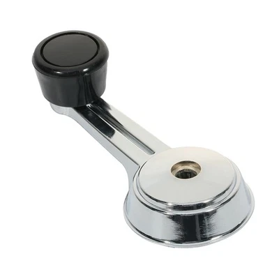 Left Right Chrome & Black Window Crank Handle For 1974-1983 Jeep Cherokee - Imagem 1 de 4