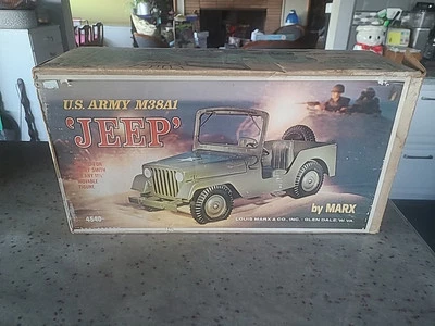 Marx M38A1 US Army Jeep Willys Jeep No. 4540 Vintage Toy 1960s W/Original Box ! - Image 1 of 4