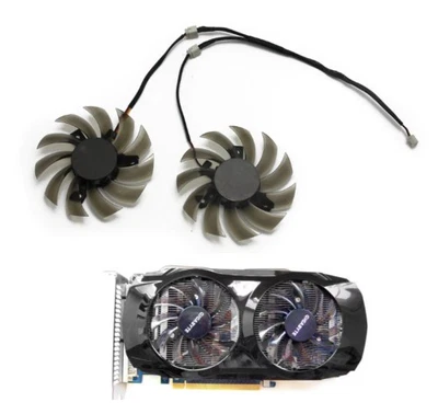 Cooler Fans For Gigabyte Geforce GTX460 GTX470 GTX570 GTX580 GTX670 T128010SM - Image 1 of 4