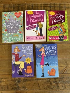 Lot of 5 The Princess Diaries By Meg Cabot/To The Nines/After Eight/Give Me Five - Picture 1 of 7