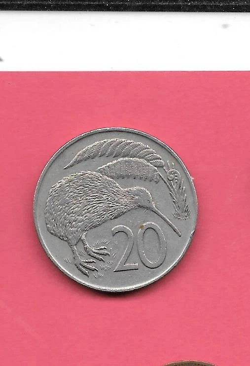 MONEDA GRANDE DE 20 CENTAVOS NUEVA ZELANDA KM36.1 1976 XF-SUPER FINA CIRCULADA Foto 1 de 1