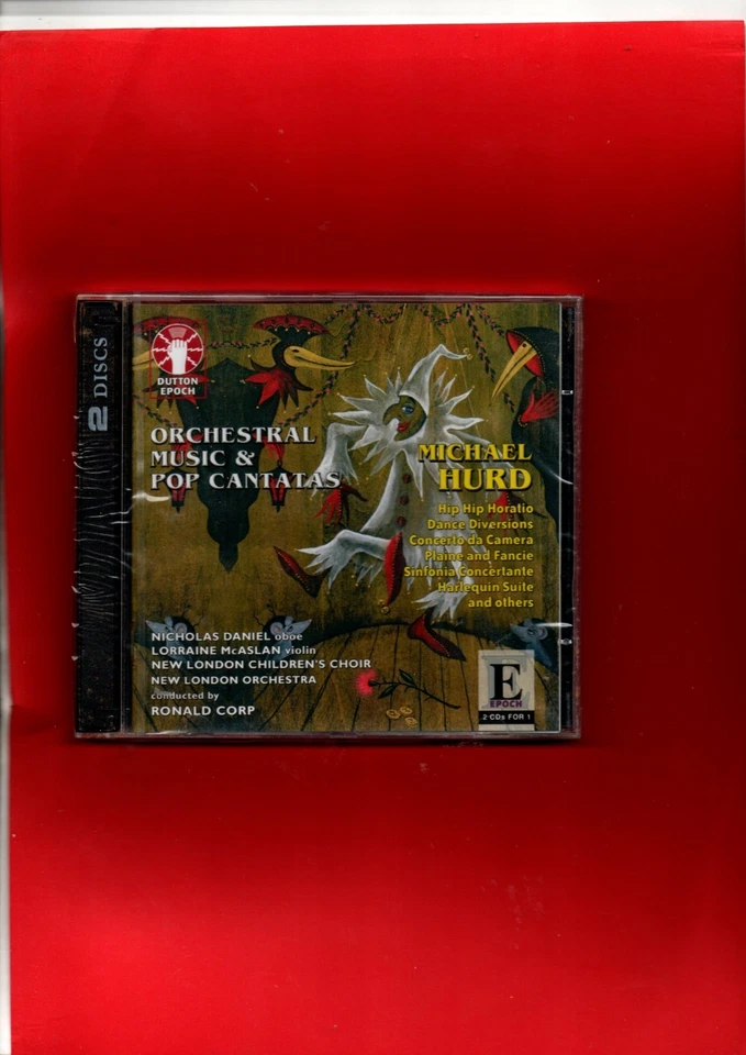Michael Hurd - Orchestral Music & Pop Cantatas - 2 CD Set Dutton - New & Sealed - Image 1 of 2